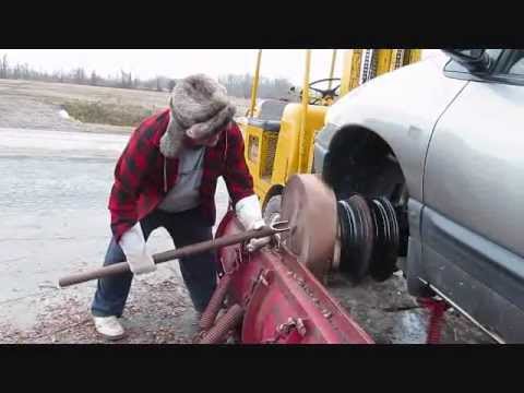 Crazy - DANGER DANGER Crazy Canadian turns a bowl on front end of a van http://www.stockroomsupply.ca/shop/products/
