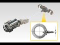 To optimise efficiency and minimise fuel consumption, the friction and the power loss in the drivetrain elements must be kept at a low level. Which is why single-reduction hypoid axles are primarily used in road operation. The drive bevel gear is not positioned in the centre for the hypoid axle drive, but slightly offset from the middle. This allows for a greater pinion diameter and a special gear shape. The force is transmitted over a larger gear surface which reduces wear and tear and makes it possible to transmit higher drive torques. The special shape of the hypoid gears keeps operation quiet and minimises power losses. When combined with a DD direct-drive gearbox, MAN reduces the customer's fuel consumption, thus saving him money. Hypoid axles also feature a low dead weight and large payload. For every vehicle, there are several axle ratios available for optimum drivetrain design in terms of tractive power, gradeability and fuel efficiency.