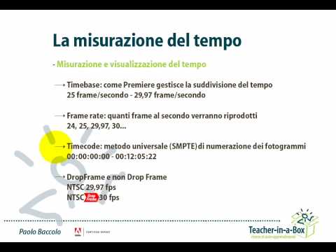 Fotogrammi video: parametri per la misurazione temporale di ...