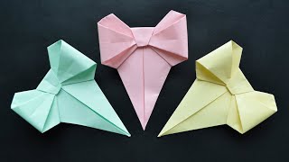 Cute PAPER BOOKMARK  BOW   Origami Tutorial DIY by