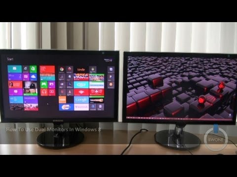 How To Use Dual Monitors In Windows 8