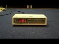 1980s Soundesign DIGITAL clock radio alarm and snooze operation 1980s Soundesign DIGITAL clock radio alarm and snooze operation