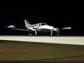 Cessna 414 Night Startup at PGV Cessna 414 Night Startup at PGV