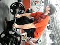 Thick handle deadlift! Almost 3