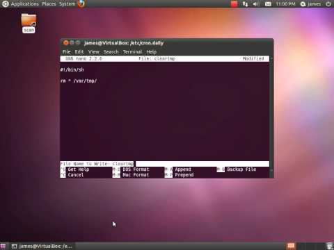 how to set cron job in linux