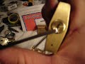 Small dimond cuts through an ABUS 65/50 Small dimond cuts through an ABUS 65/50
