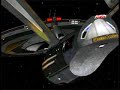 The Queen Anne's Revenge battles Federation starships.