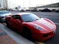 Carrera GT cruising and Novitec Rosso accelerating