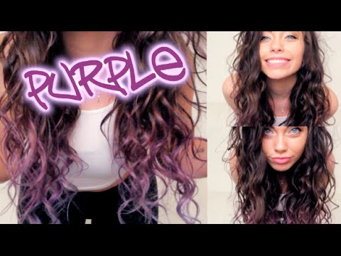 how to dye purple hair brown