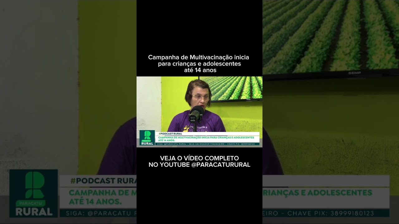 Campanha de Multivacinação inicia para crianças e adolescentes até 14 anos
