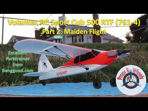 Volantex RC Sport Cub 500 RTF (761-4) from Banggood – Part 2: Maiden Flight
