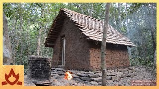building a tiled roof hut