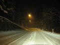 Snow in Switzerland by night Snow in Switzerland by night