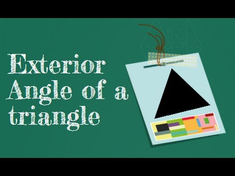how to measure exterior angles