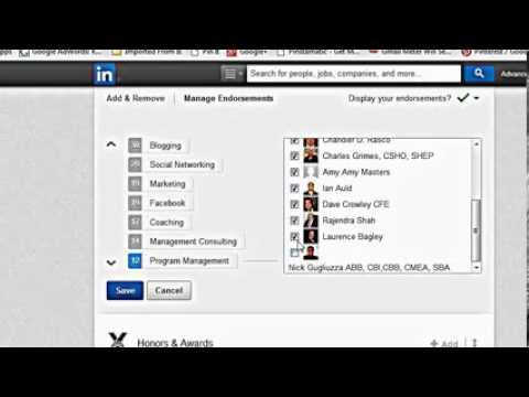 how to remove endorsements on linkedin