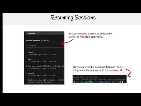 Claude Code Essentials - Resume Command