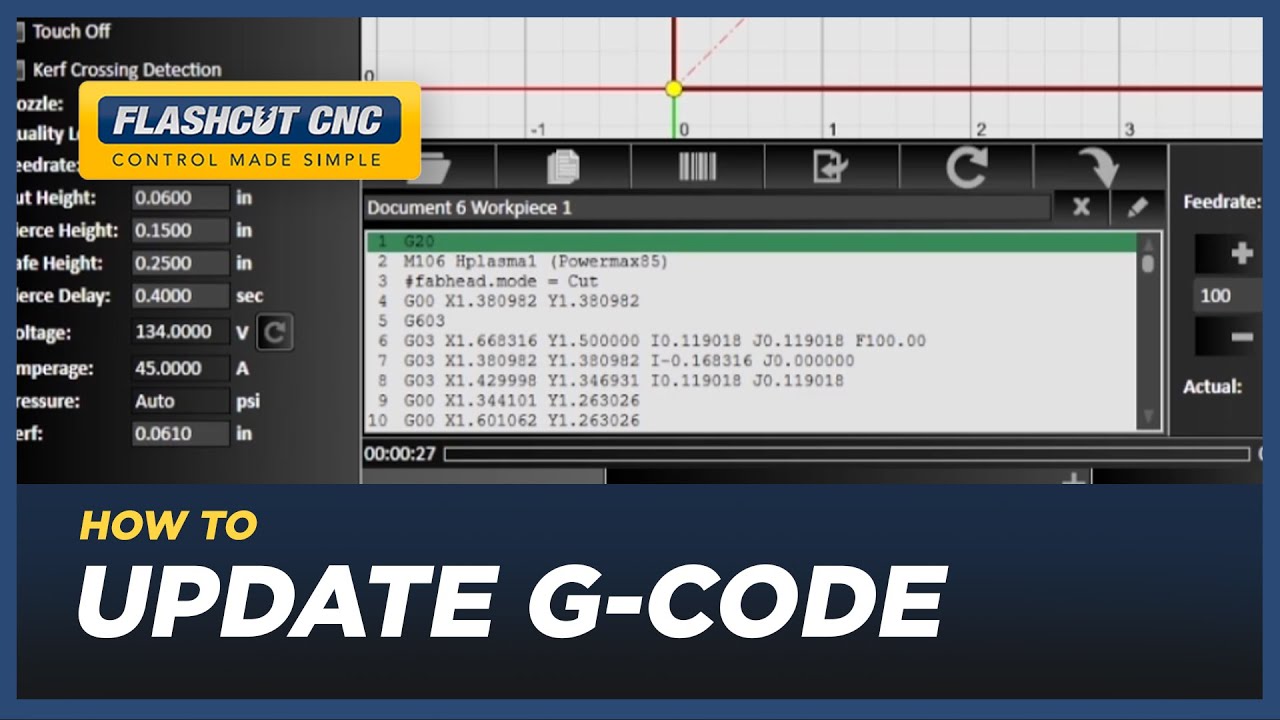 How to Update G Code - FlashCut CAD/CAM/CNC Software