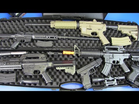 Airsoft War Plastic Gun Toys VS Metal Airsoft Guns - Box of Toys