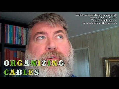 how to organize computer cables