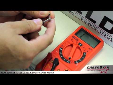 <h3>How to Test Fuses Using a Digital Volt Meter (All Machines with Panel Mount Fuse Holders)</h3>