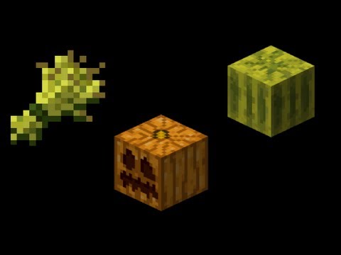 how to harvest melons in minecraft pe