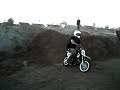mark houk attempts to backflip 50cc and 110cc dirtbikes.  same video just a different soundtrack.  filmed, edited, produced by bootz6828.