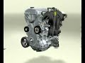Motor Animation 3D car engine power unit