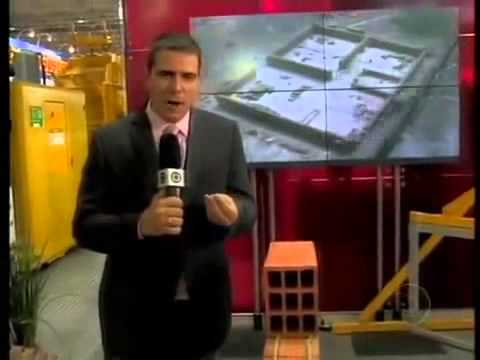 assentamento de tijolos - Bom dia Brasil - Destaque para a Argamassa Polimérica - Nova tecnologia para produção da massa para assentamento de tijolos. MF Nambu assessoria - (11) 3258-...