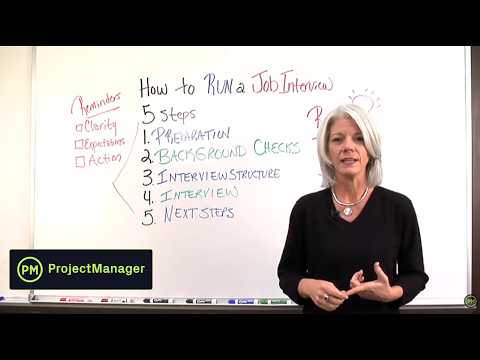 How To Run a Job Interview Video