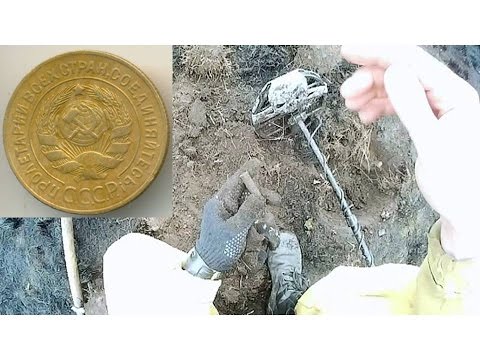 Video долгий день кладоискателя, и редкая монета как награда.