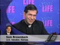 Father Pavone interviews Sen. Brownback (1 of 3) Father Pavone interviews Sen. Brownback (1 of 3)