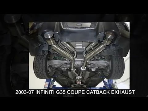 2003-2007 Infiniti G35 Coupe Catback Exhaust System Installation Video