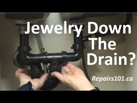 how to retrieve jewelry from bathroom sink