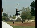 Geezer throws sidearm pitches in extra slo-mo