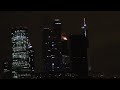Забор воды для тушения пожара Москва Сити