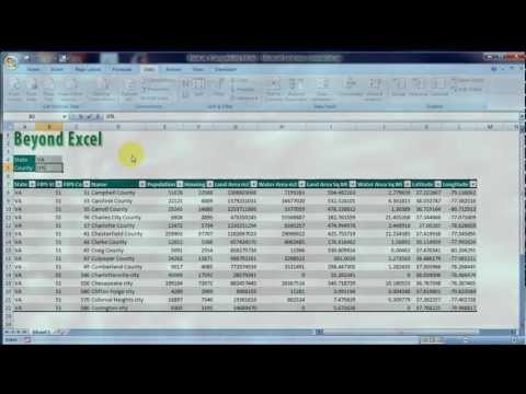 how to perform sql query in excel