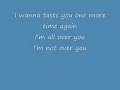 All Over You-Spill Canvas Lyrics