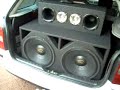 2 Eros SDS 15\" + T4000 + 2 D405  tocando the concert