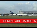 doncaster airport  uk  gemini air cargo md 11 b767   a320