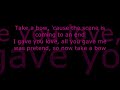 leona lewis   take a bow  lyrics 