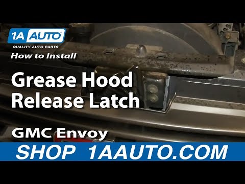 How To Install Replace Grease Hood Release Latch 02-09 GMC Envoy Chevy Trailblazer