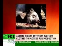 Girls strip off for animal rights Girls strip off for animal rights