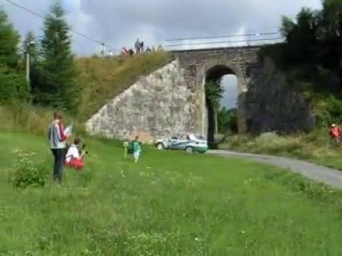 Stuart Jones forced to retire the MG from Rally Bohemia 2008 with power steering failure YouTube Preview Image