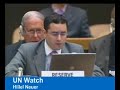 UN Rights Chair Defends UN Watch from Egyptian Interruption