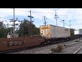 CSX Q174 heads eastbound: 2 females almost get hit by gate.