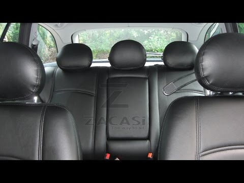 ZACASI Lederausstattung - Einbau der neuen Maß-Sitzbezüge mit OEM Naht, zB Mercedes Ledersitze