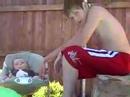 pre swim for Lukes first swim