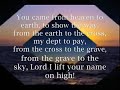 Lord I lift your name on High Lord I lift your name on High