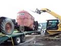 Skid loader vs horse trailer Git-r-Done