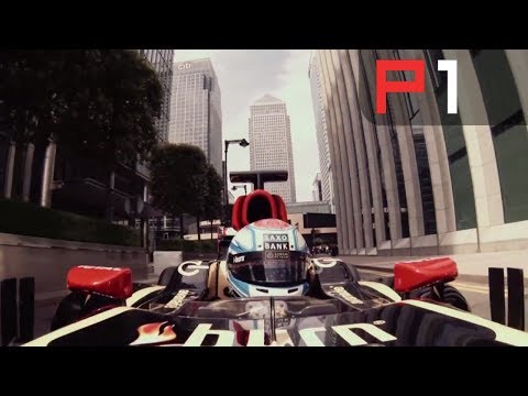 Lotus F1 car donuts and burnouts on the streets of London!